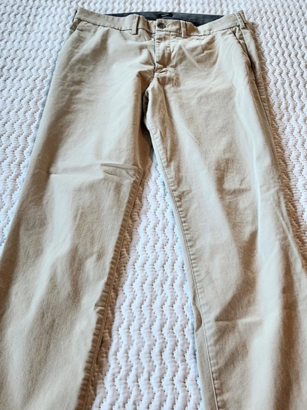 Express Slim Chinos Beige Waist 34 Good Fit